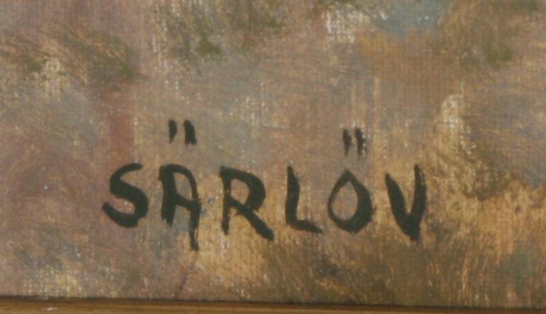 MALTE SÄRLÖV, olja på duk, sign.