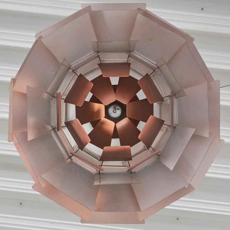 Poul Henningsen, an "Artichoke" ceiling lamp, Louis Poulsen, Denmark, 1960s-70s.