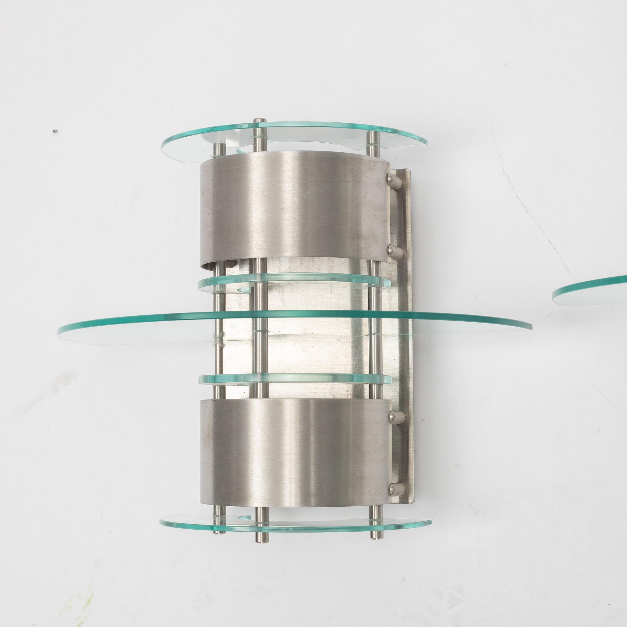 Louis Poulsen, a pair of model 'Mini Corona' wall lamps, Denmark.