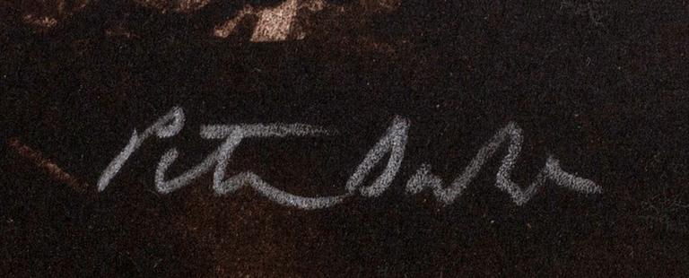 Peter Dahl, färglitografi signerad.