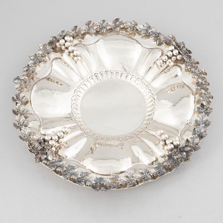 Praktfat, silver, 1900-tal.