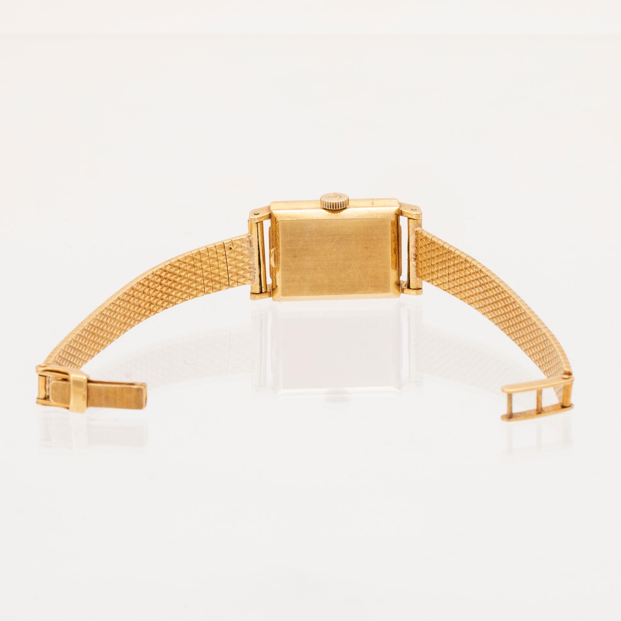 Omega, damarmbandsur, guld.
