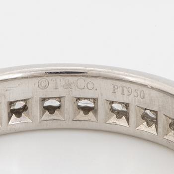 Tiffany & Co, Lucida diamond eternity band ring, platinum.