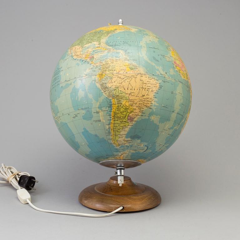 JORDGLOB, Räth Politiska Jordglob, Professor Dr Arthur Krause, 1900-talets mitt.