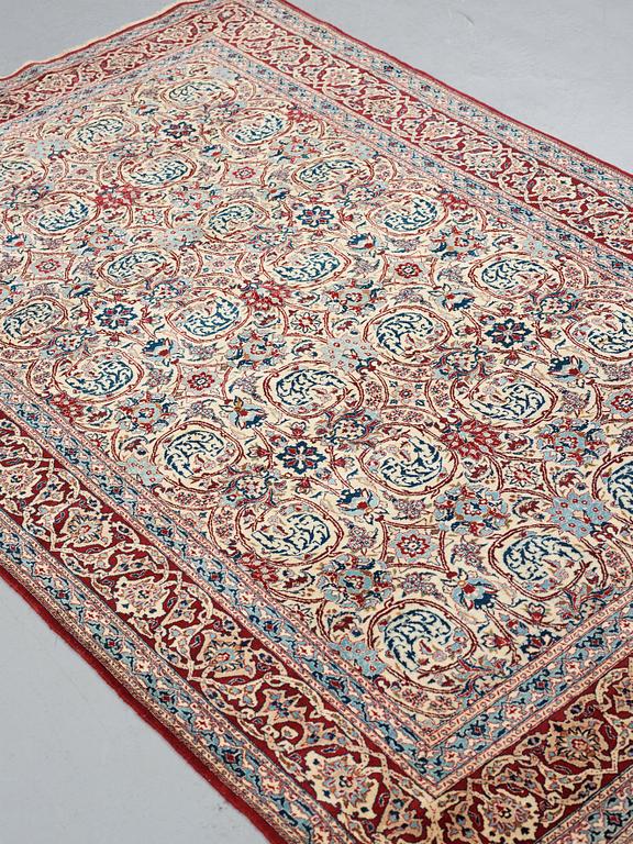 A RUG, semi-antique Nain Tuteshk, ca 241 x 149,5 x 160 cm.