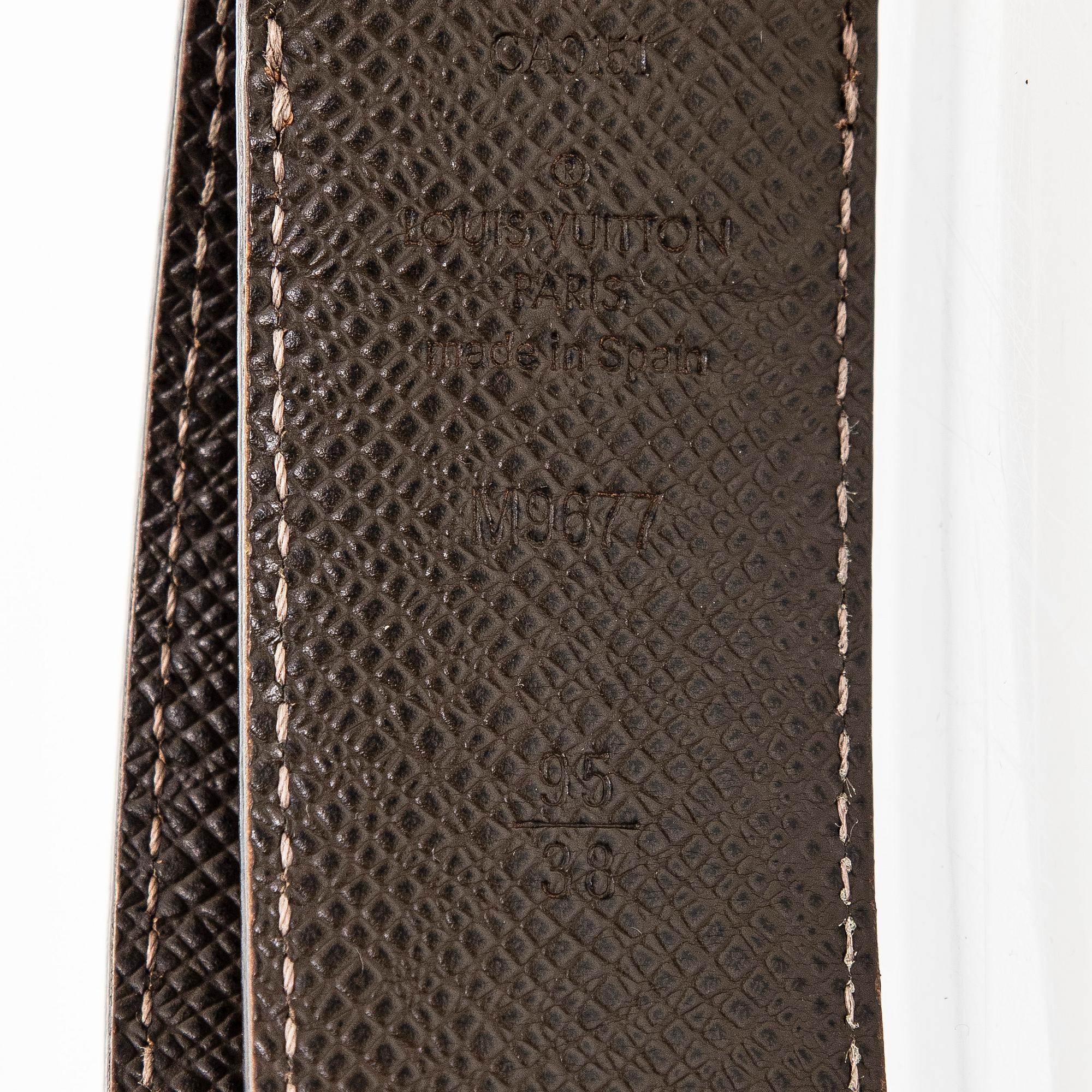 Louis Vuitton, a 'Zippy Coin Purse' wallet and an 'Inventeur' belt.