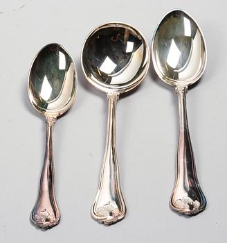 BESTICKSERVIS, silver, importstämplar.