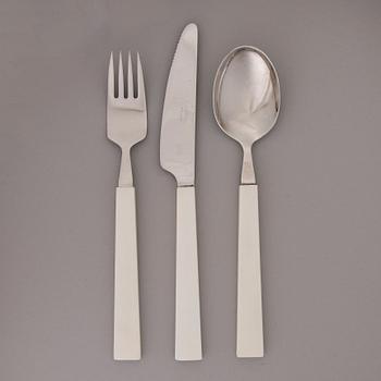 A mid-20th century 30-piece set of "Triennale" cutlery for Fiskars, Finland.