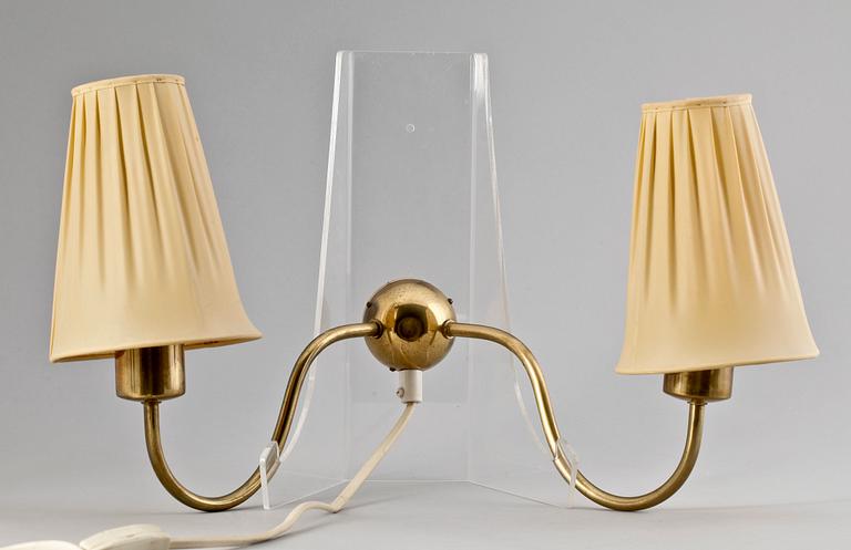 VÄGGLAMPA, mässing, Josef Frank, Firma Svenskt Tenn.