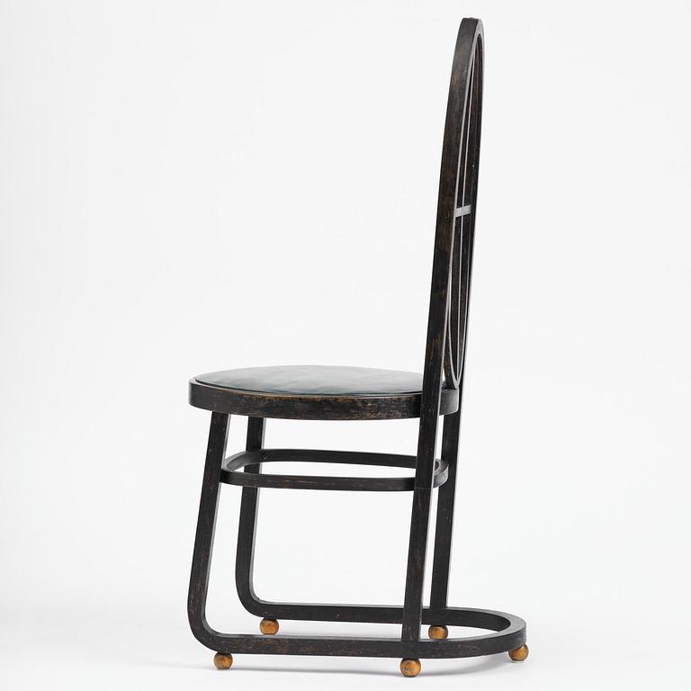 Carl Bergsten, stol, Gemla Leksaksfabrik, Diö, för Konst- och industriutställningen, Norrköping, 1906.