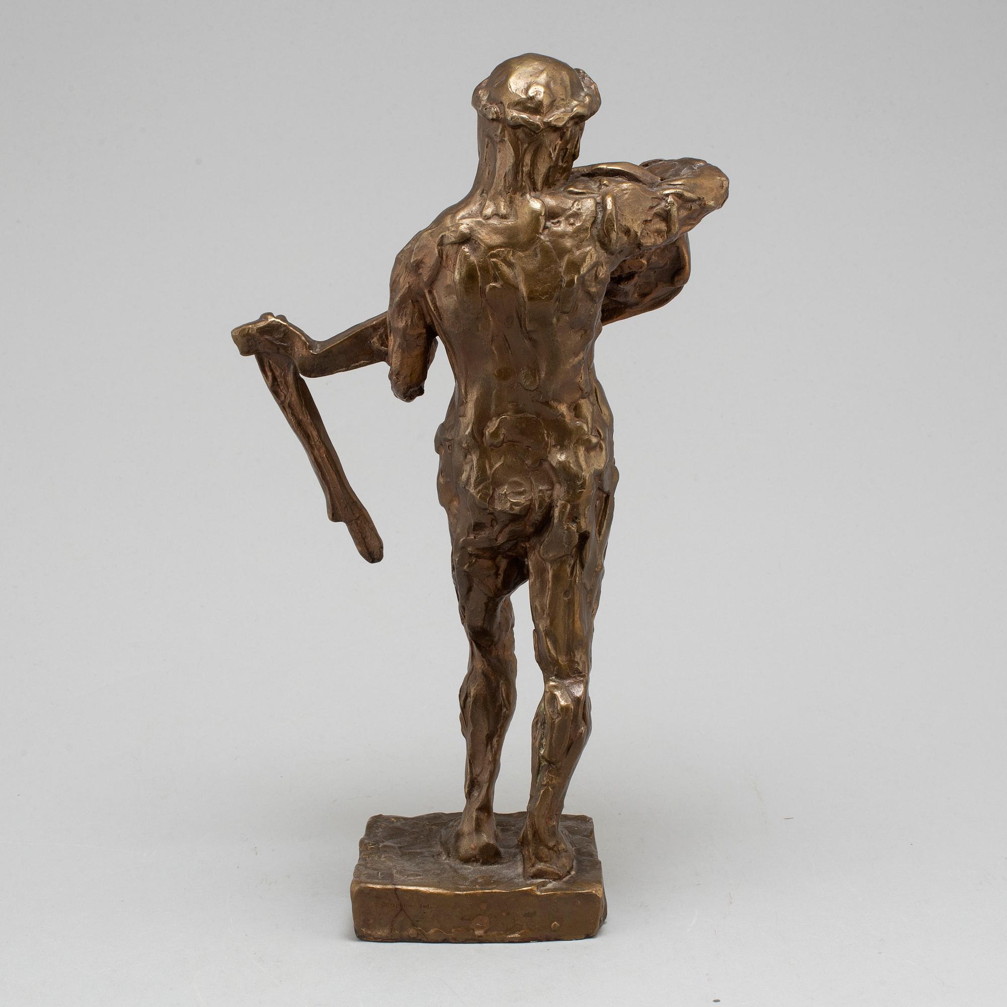 ASTRI BERGMAN-TAUBE, sculpture, bronze, Herman Bergman, signed.