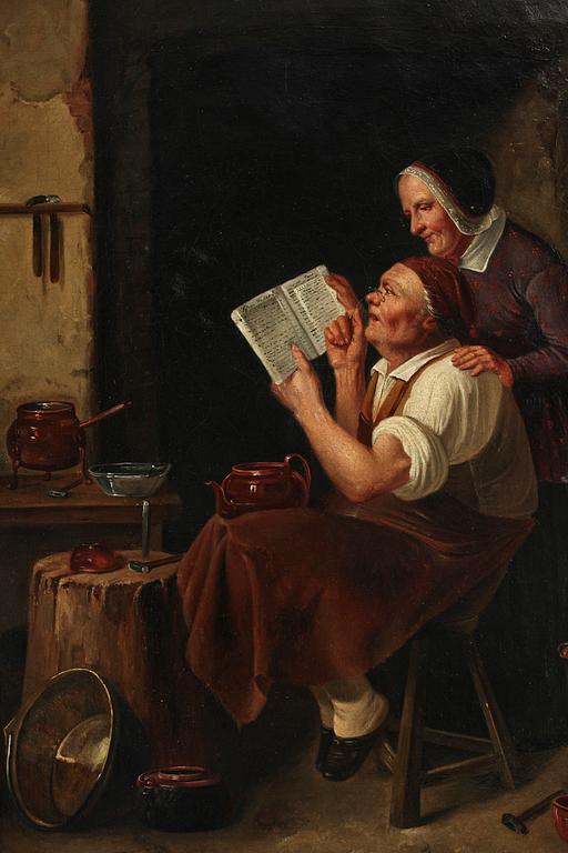 OKÄND KONSTNÄR, olja på duk, 1800-tal.