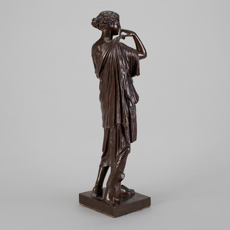 A french bronze sculpture late 19th century. Foundry marks F.Barbedienne Fondeur.