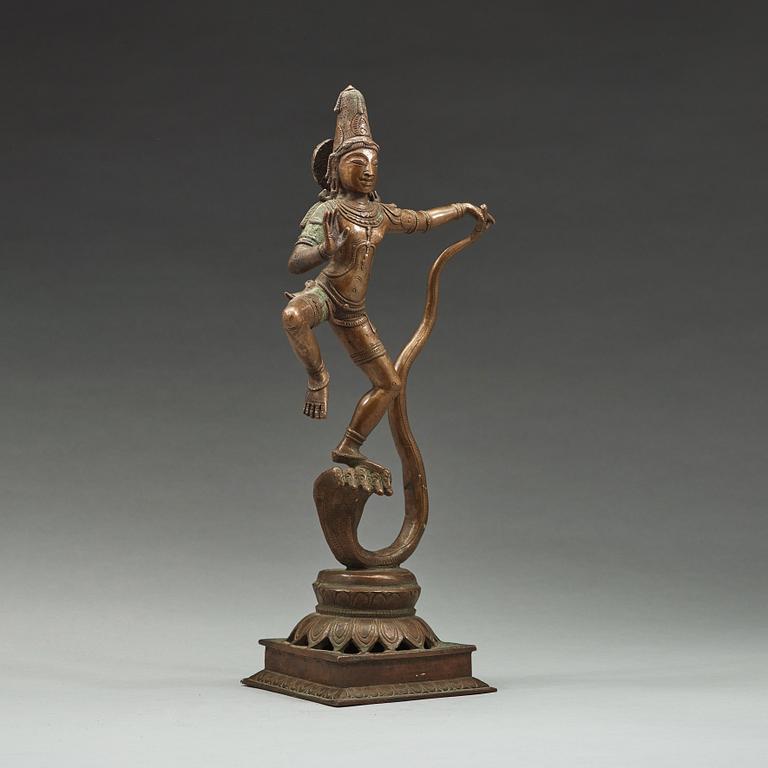 SKULPTUR, brons. Indien, tidigt 1900-tal.