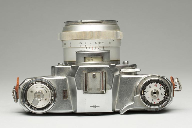 KAMERA, Zeiss Ikon  Contarex "Bullseye". Tyskland. 1900-talets mitt.