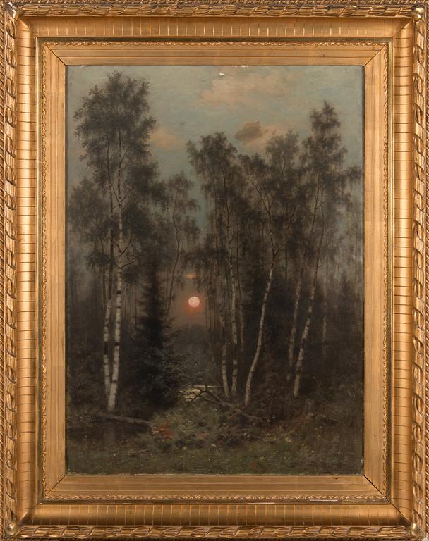 Fredrik Ahlstedt, öljy kankaalle, signeerattu ja päivätty 1878.