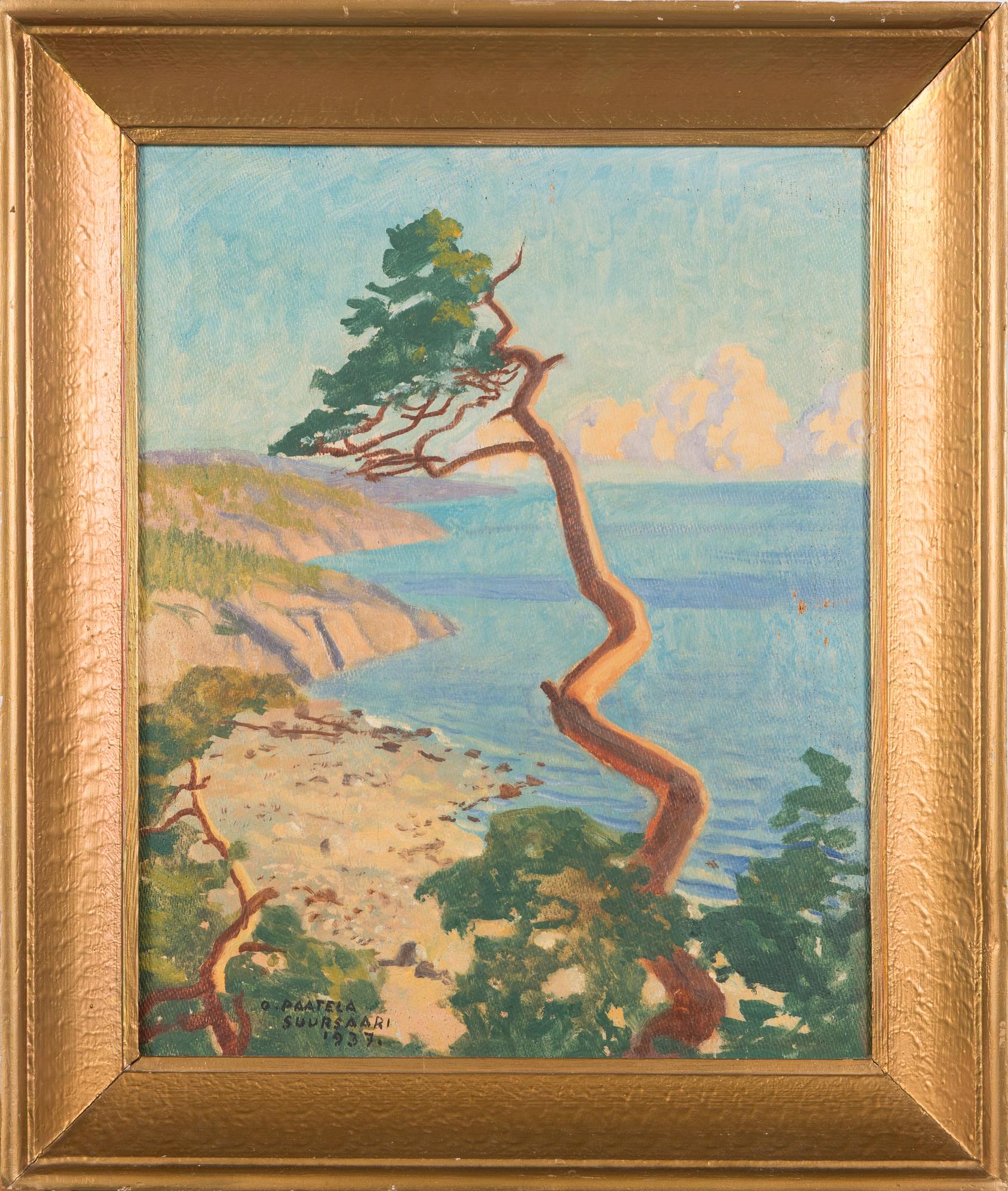 Oskari Paatela, olja på duk, signerad och daterad 1937.