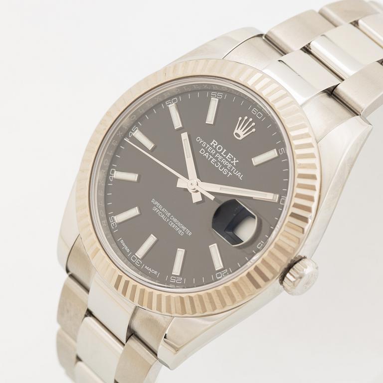 Rolex, Oyster Perpetual, Datejust 41, wristwatch, 41 mm.