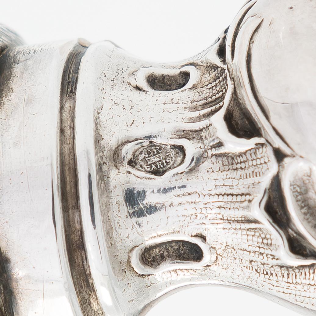 Eugène Doutre-Roussel, fiskserveringsbestick, silver, Paris, Frankrike 1900-talets början.