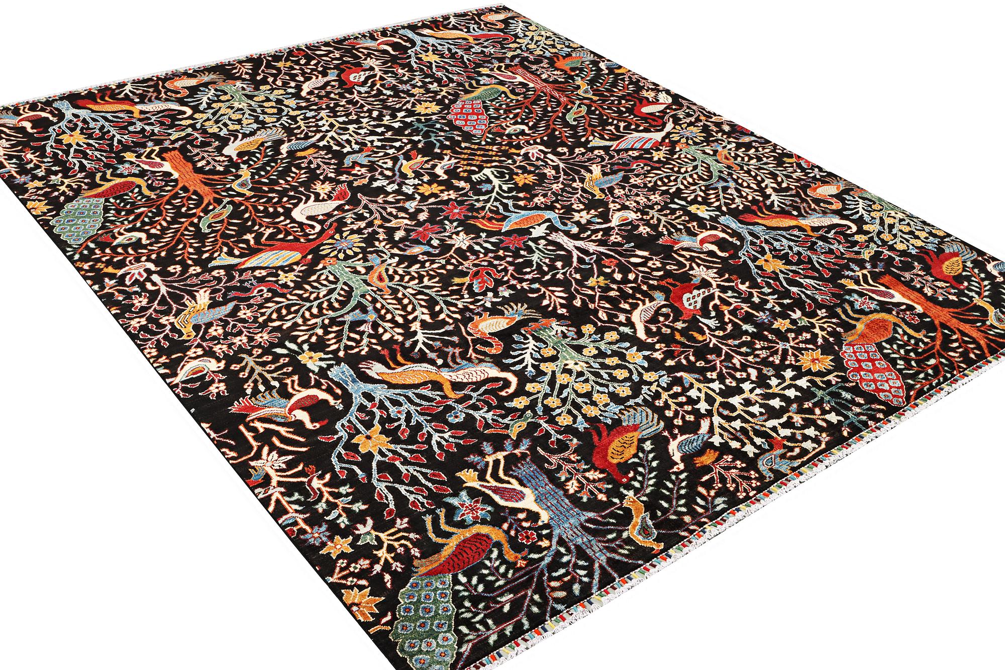 A Khorjin carpet, c. 295 x 248 cm.