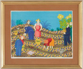 LENNART JIRLOW, färglitografi, signerad, provtryck.