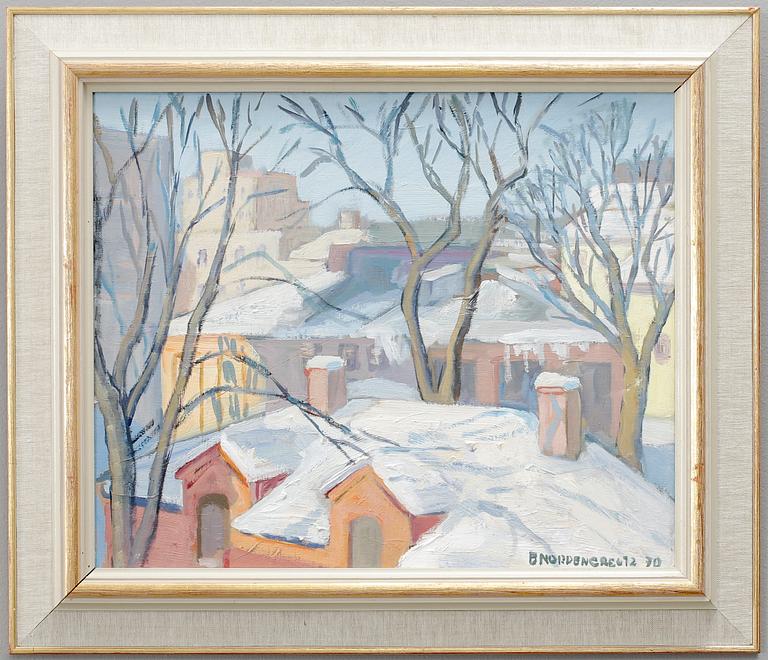 BRITA NORDENCREUTZ, olja på duk. Signerad och daterad 70.