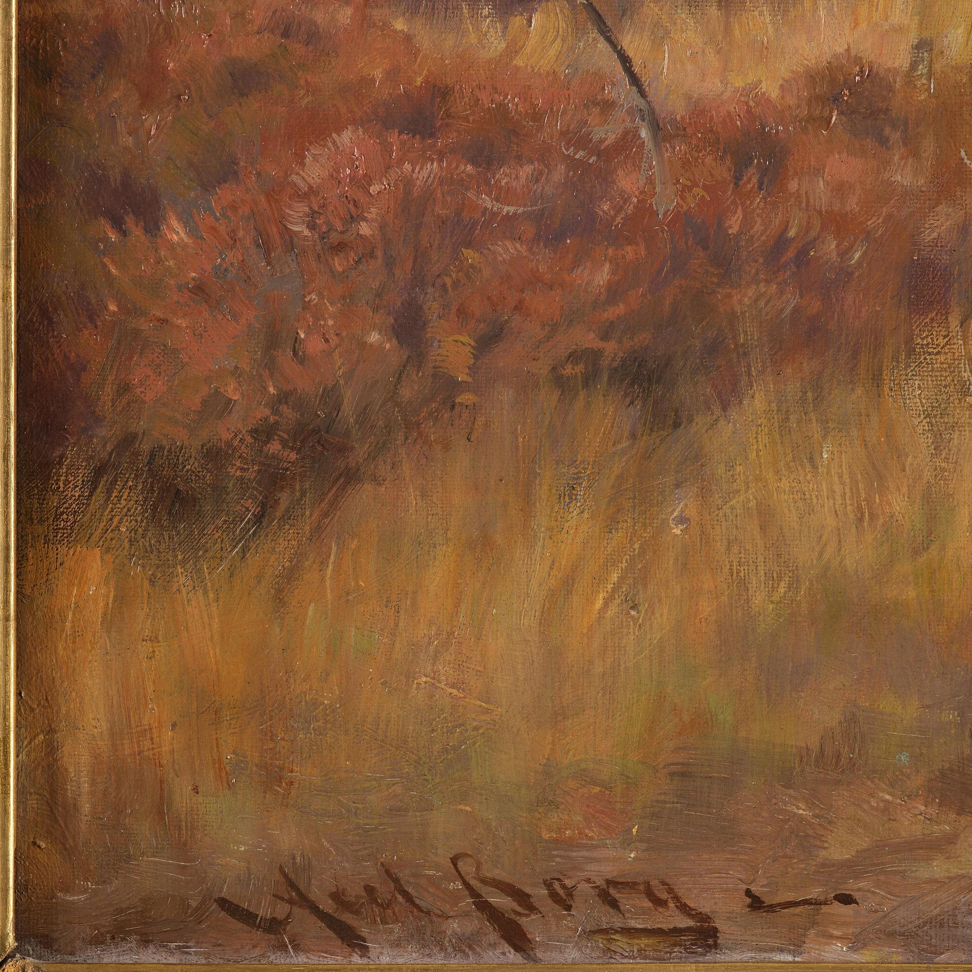 Axel Borg, Älgar på myr.