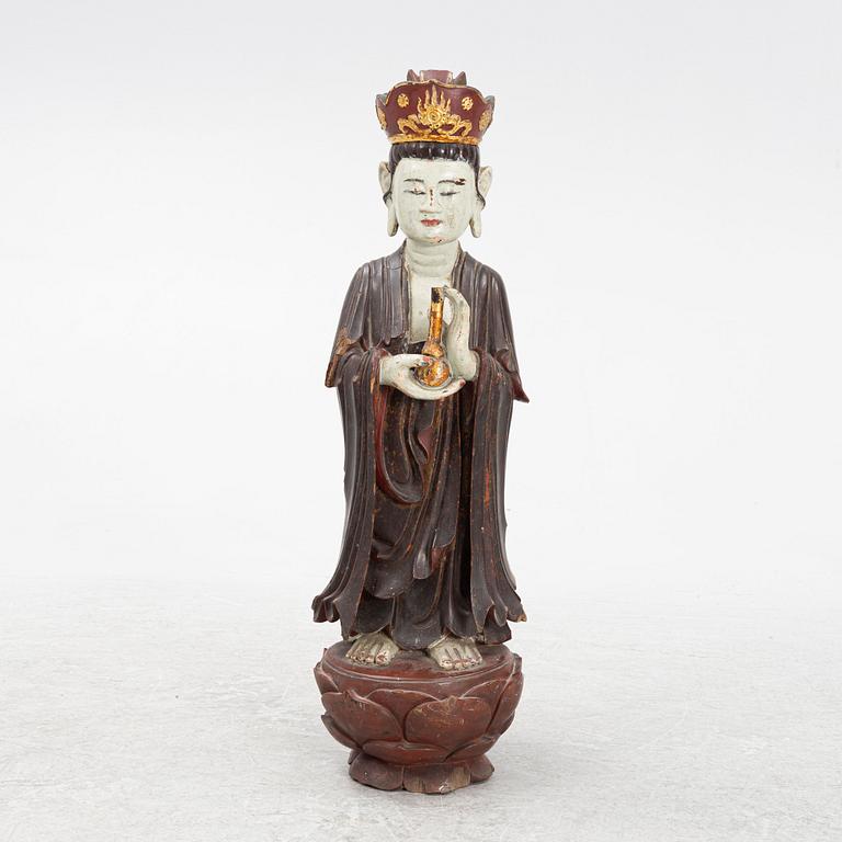 A wooden sculpture, southest Asia, 20th century.