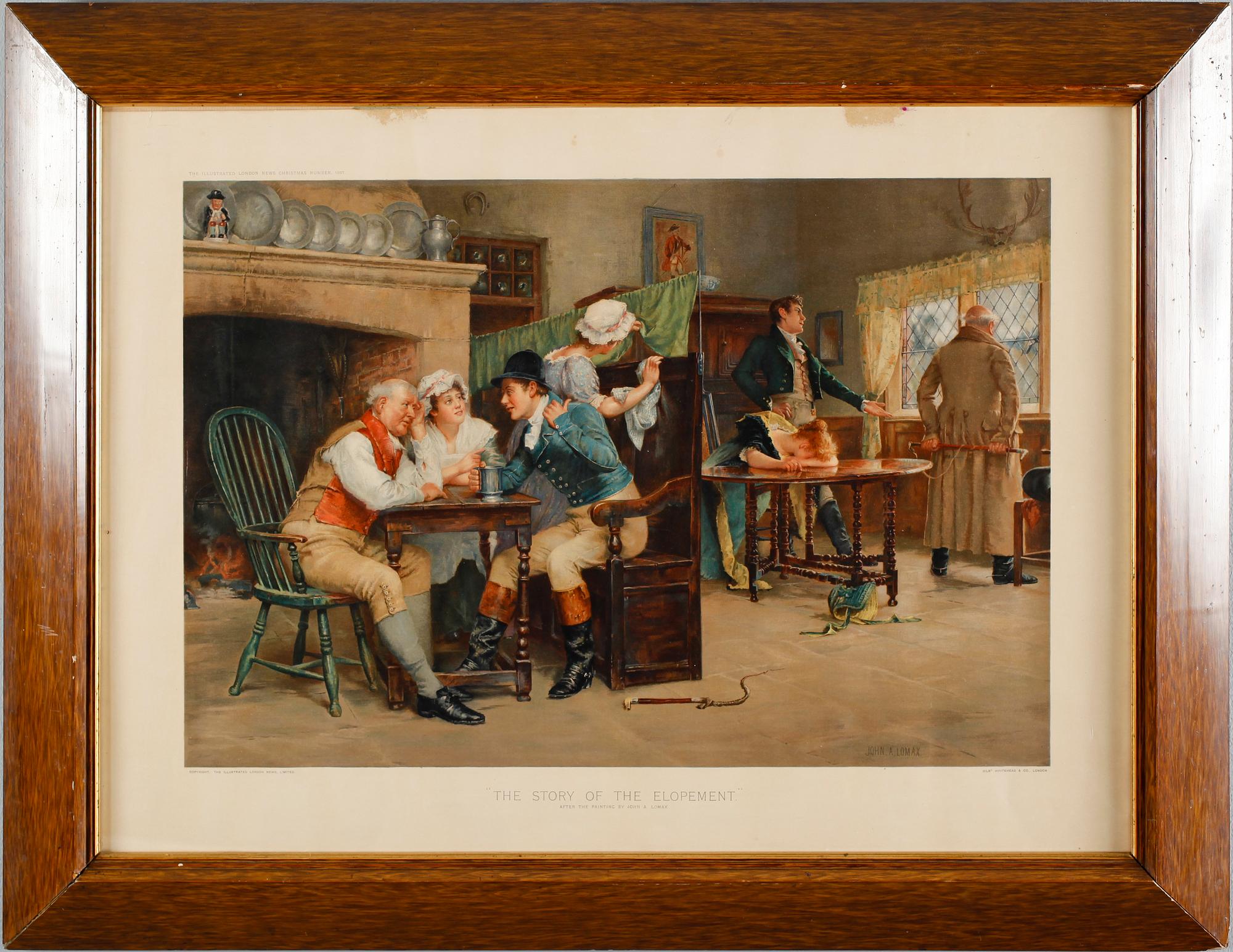 JOHN ARTHUR LOMAX, lithografiskt tryck, sekelskiftet 1900.