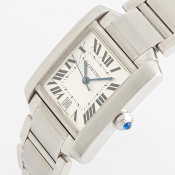 Cartier, Tank, Francaise, wristwatch, 28 x 24 (32) mm.