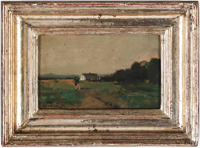 MAX ZETTLER, 2st, olja på pannå, signerade.