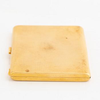 18K gold cigarette case.