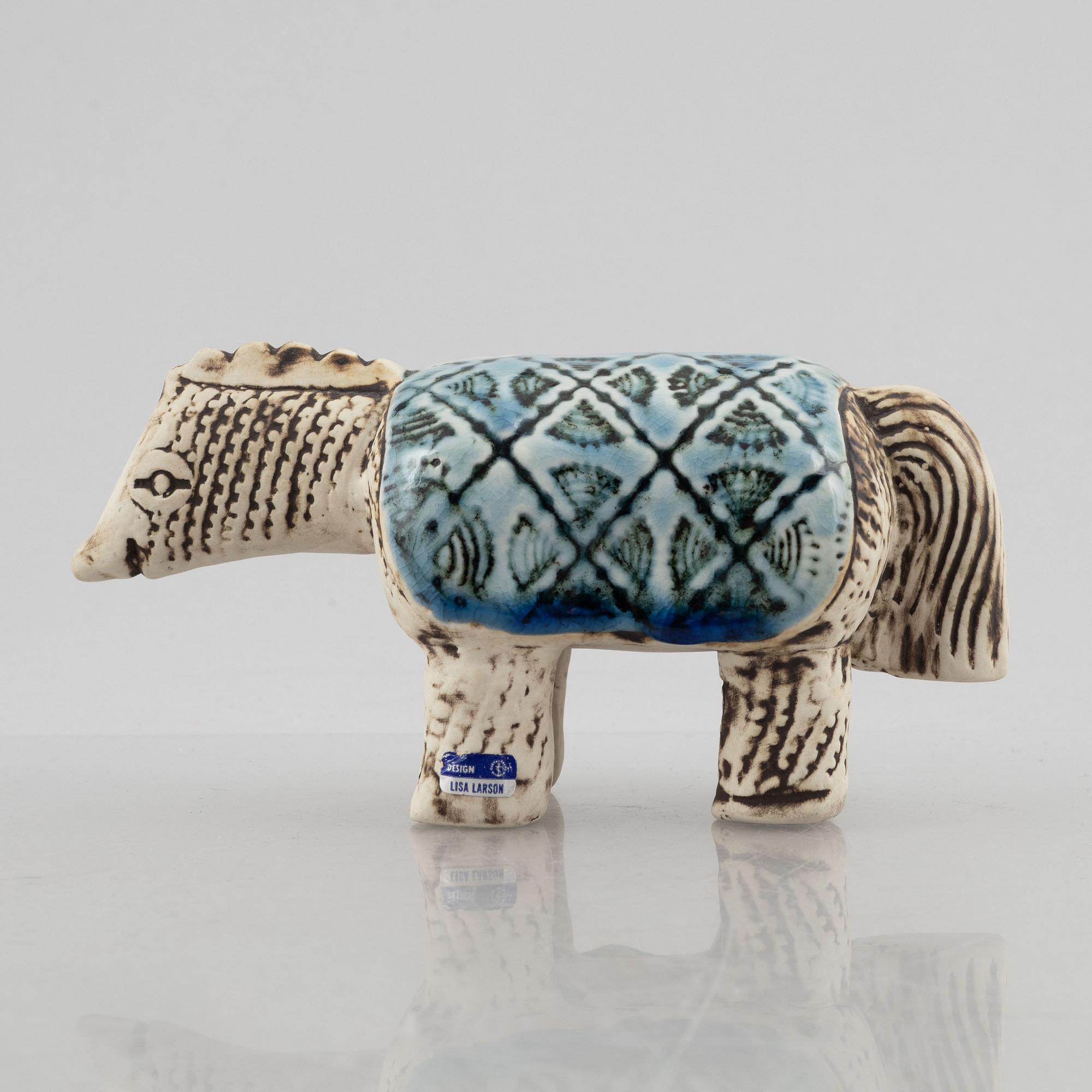 Lisa Larson, figurin, stengods, "Varan", ur serien "Jura", Gustavsberg.