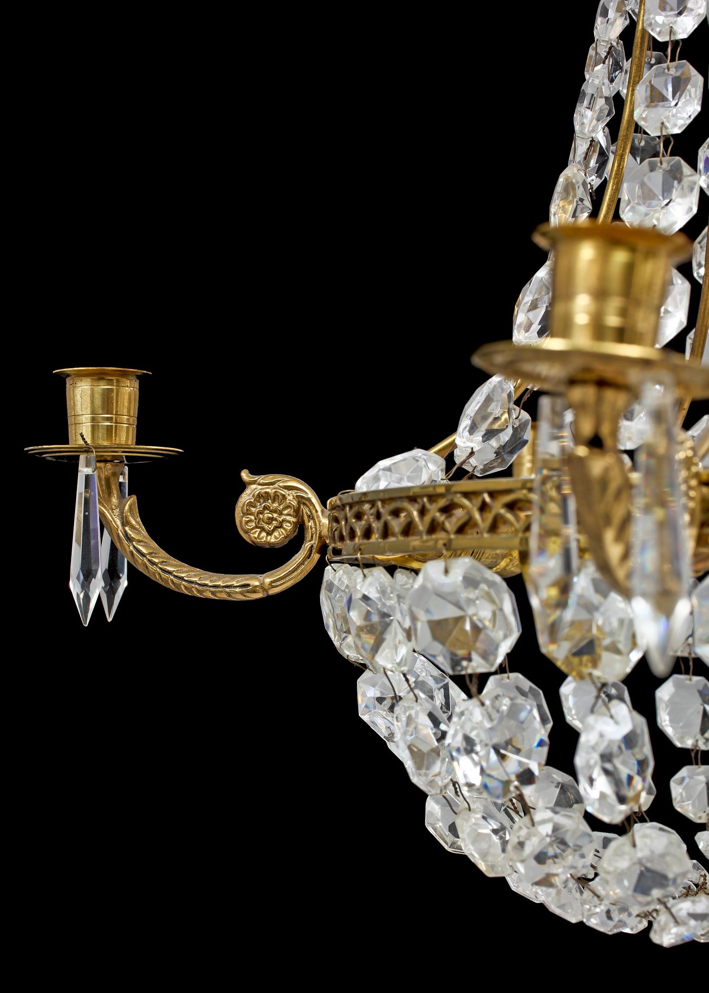 LJUSKRONA, empirestil, 1900-tal. H 42.