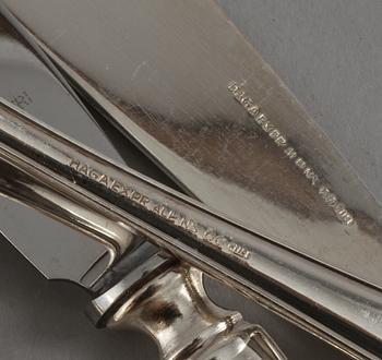 BESTICKUPPSÄTTNING, 85 delar, nysilver, "Haga", 1900-tal.