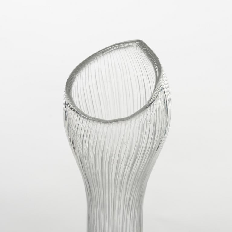 Tapio Wirkkala, a glass vase, signed.