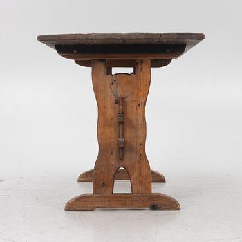 Dining group, 5 pieces, so-called sports cabin furniture, mid-20th century.