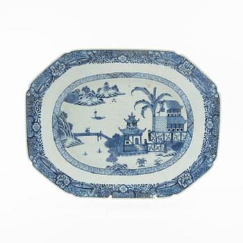 Serving dishes 2 pcs China around 1800 porcelain.