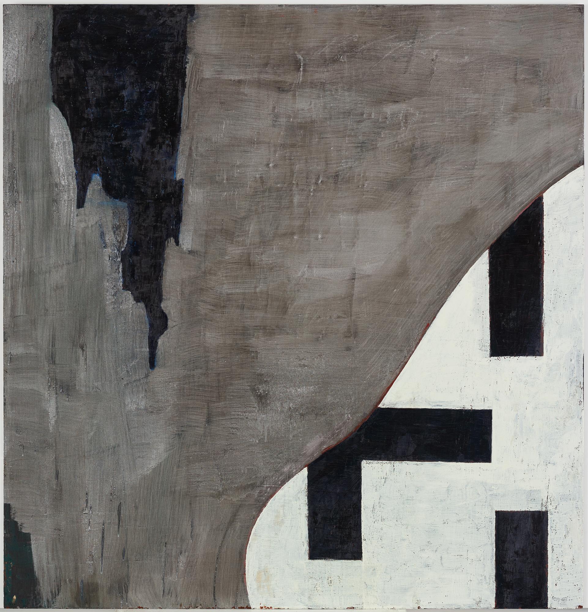 Fredrik Wretman, polyptyk 4 delar, olja på plåt, signerade och daterade -86 a tergo.