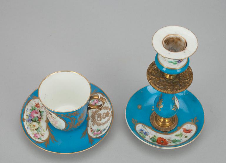 LJUSSTAKE OCH KOPP, Frankrike 1800-tal, Sèvres och Sèvresstil.