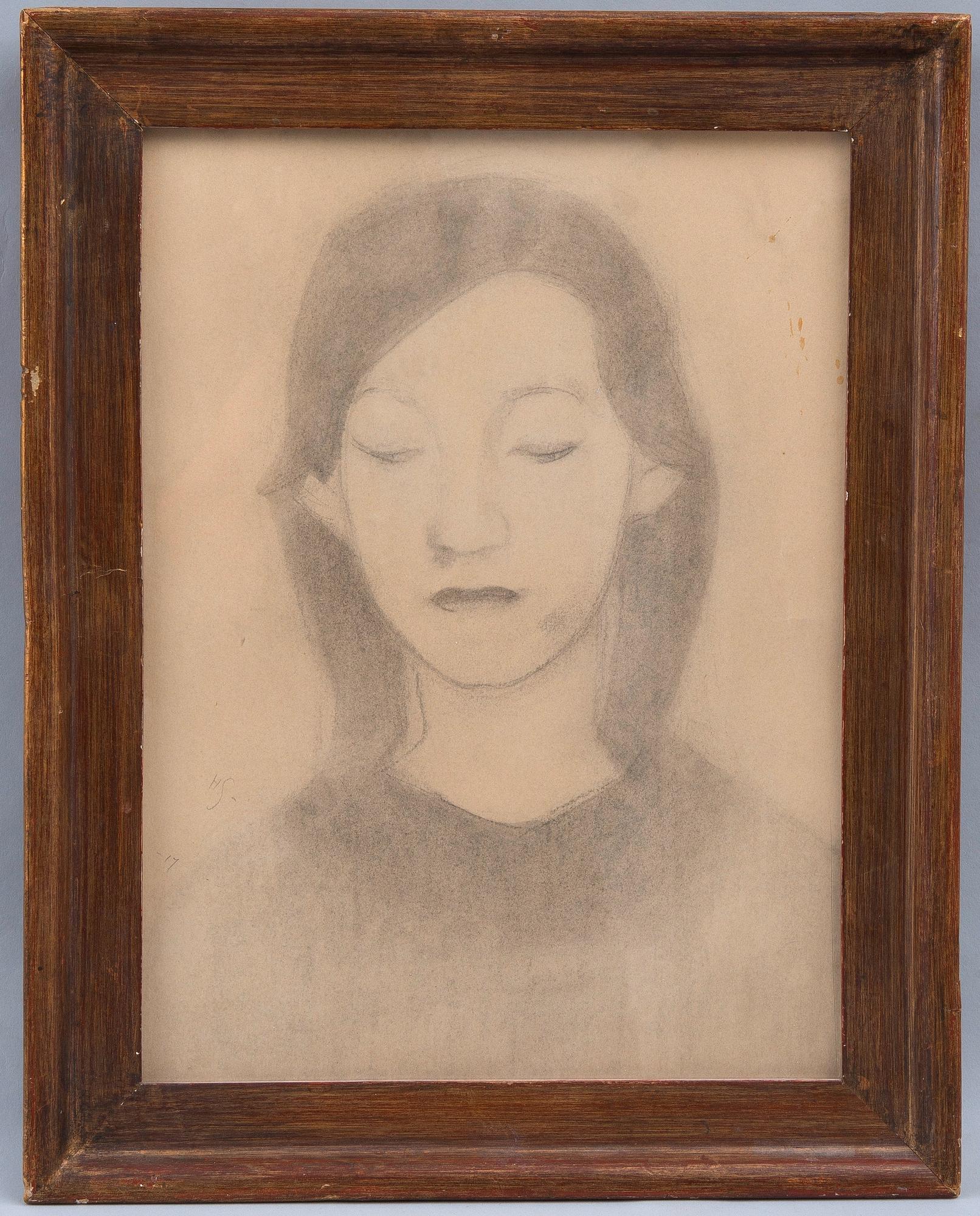 Helene Schjerfbeck, "HYVINKÄÄN TYTTÖ".