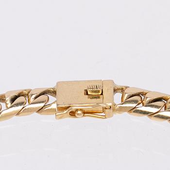 Bracelet, 14K gold with opals.