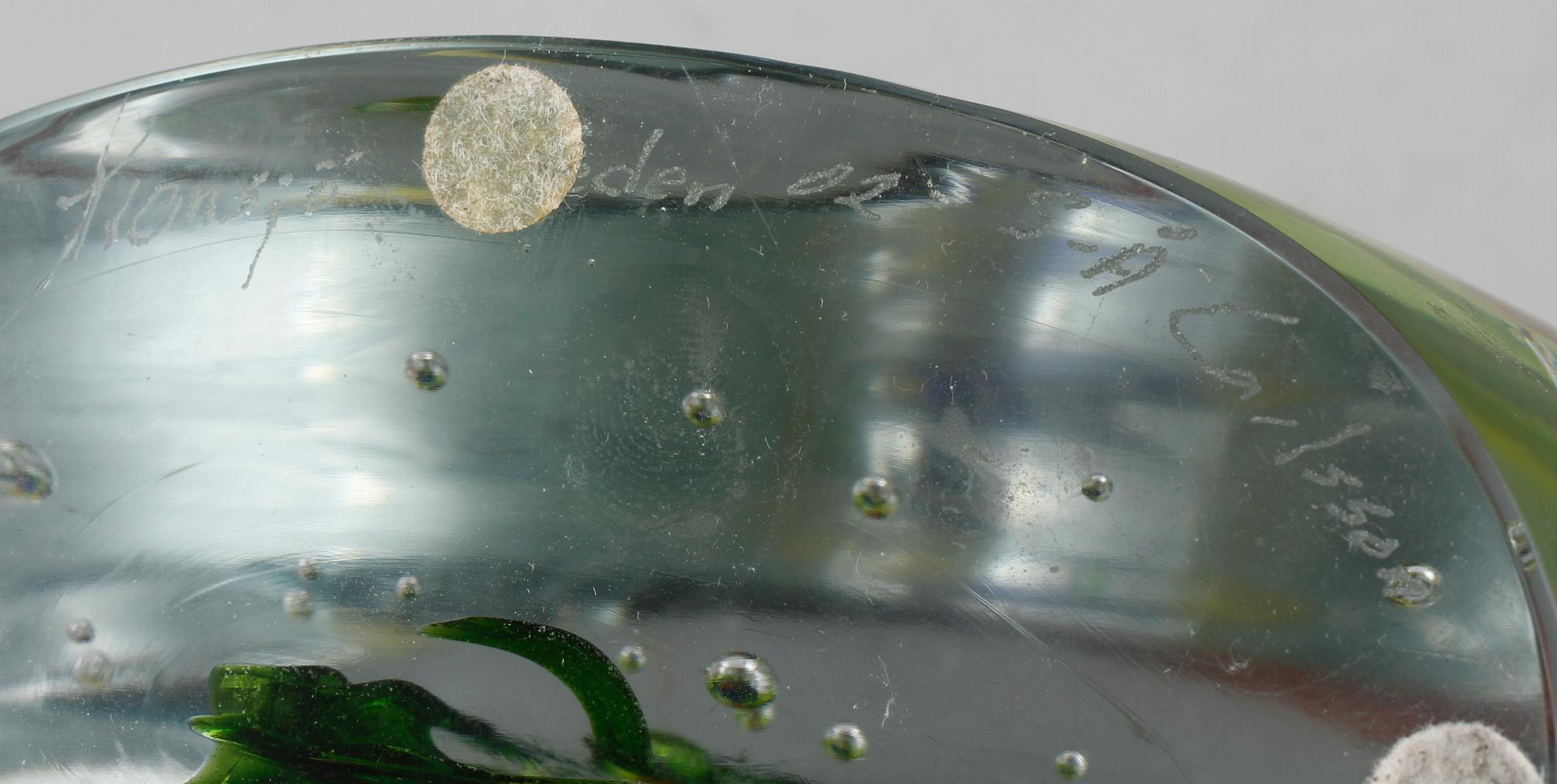 SKULPTUR, glas, Sven-Åke Carlsson, Transjö, signerad, sekelskiftet 1900/2000-tal.