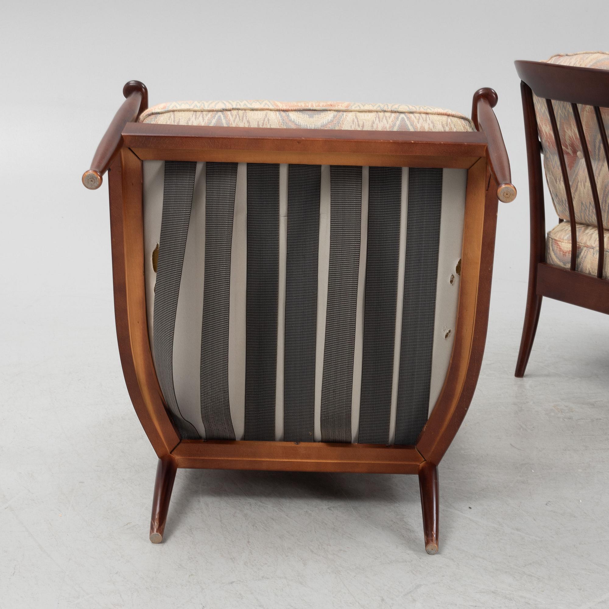 Kerstin Hörlin Holmqvist, fåtöljer, ett par, ”Skrindan ”, 1900-talets andra hälft.