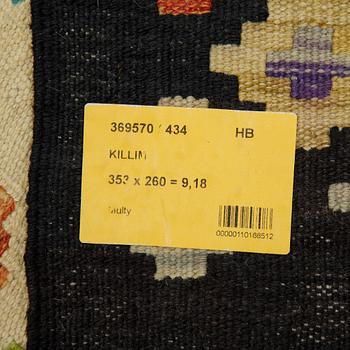 A rug, Kilim, ca 352 x 260 cm.