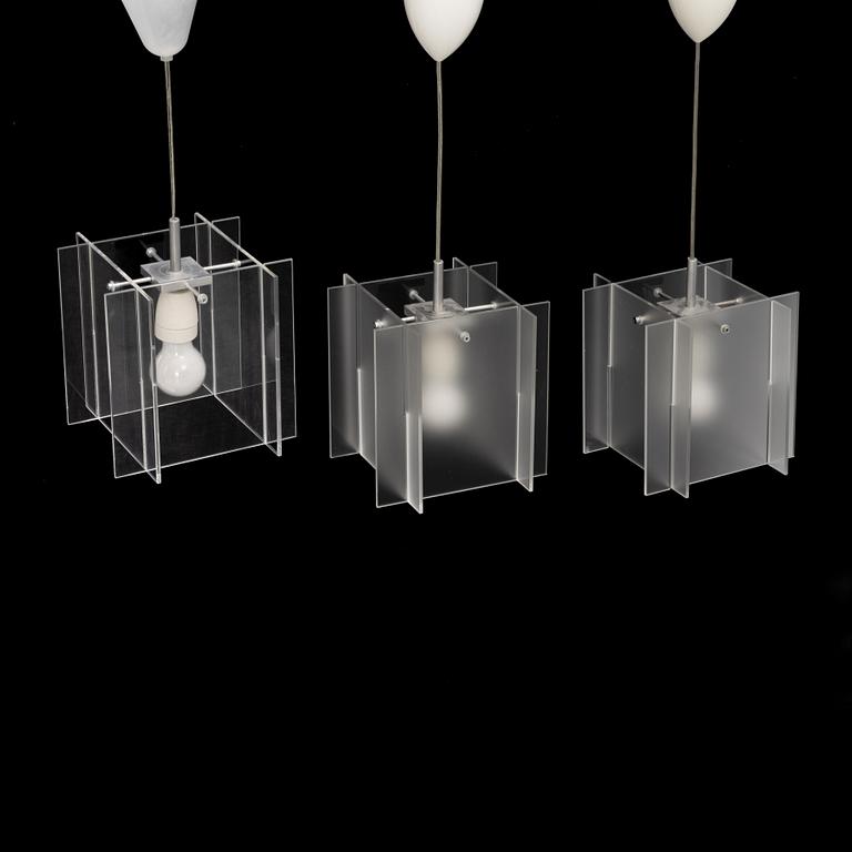 Arne Jacobsen, taklampor, 3 st, Danmark, samtida.