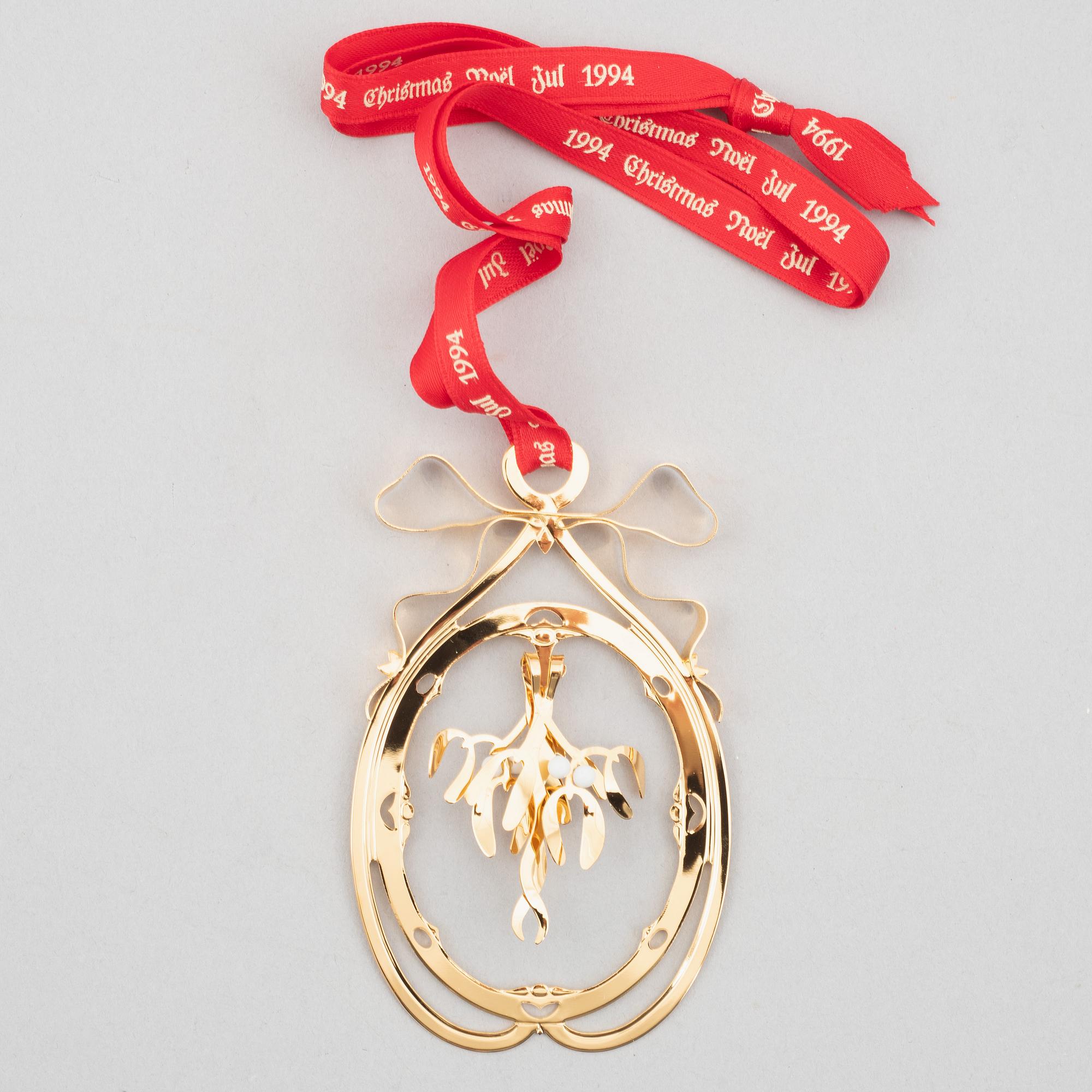 Georg Jensen, Christmas tree decorations, Denmark, 1980s-90s (14 pcs).