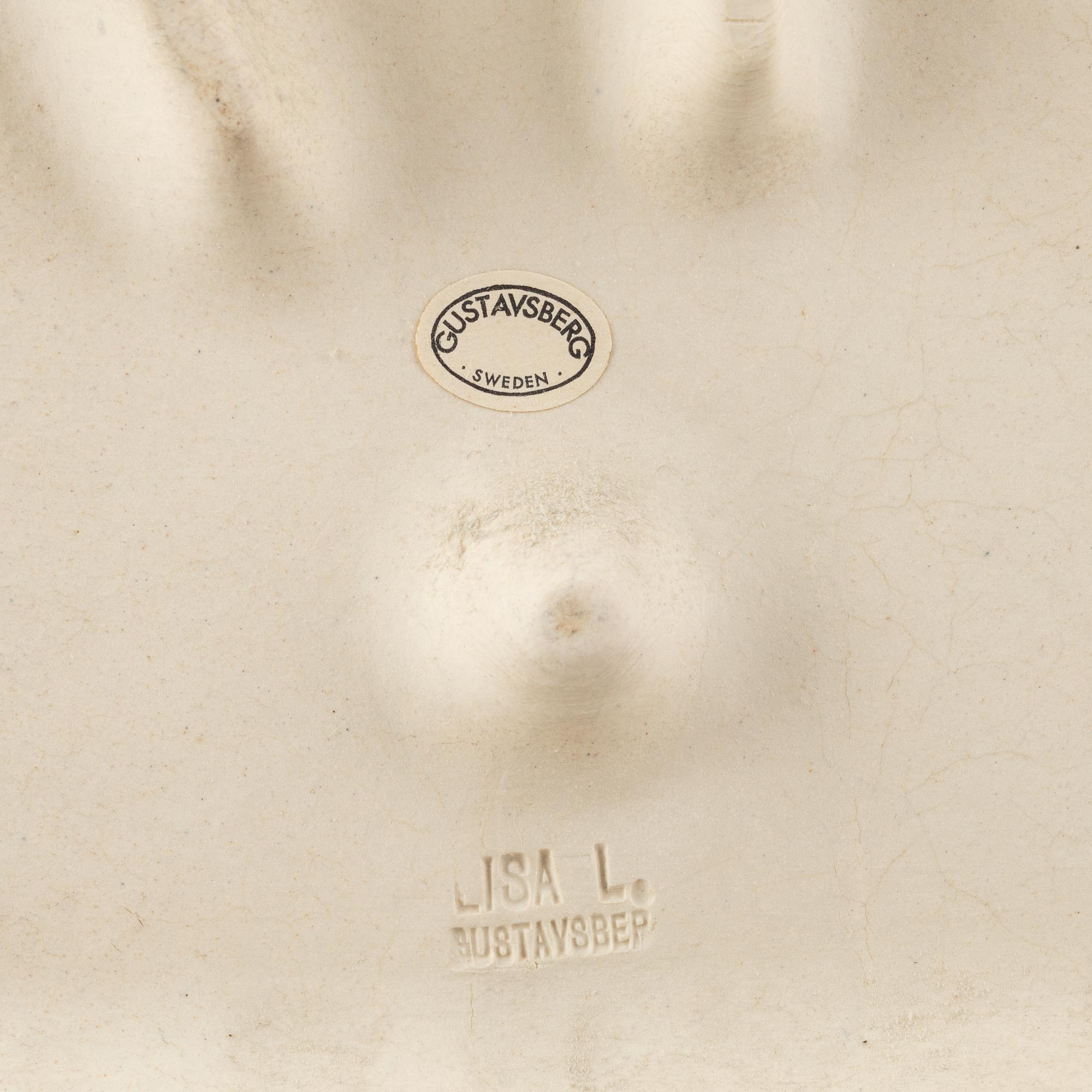 Lisa Larson, väggrelief, stengods, Gustavsberg.