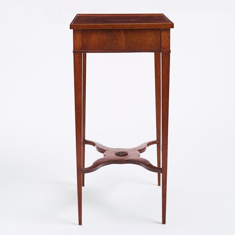 An Empire mahogny table by Johan Öman Stockholm 1815-33.