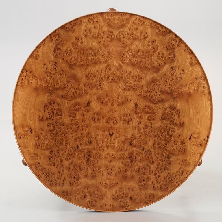 Josef Frank, a burrwood and walnut sofa table, Svenskt Tenn, model 2139, post 1985.